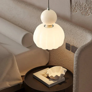 Elegante Art Deco Hanglamp – Crème Kap, Verstelbare Plafondlamp