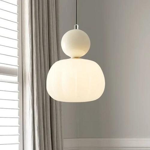 Elegante Art Deco Hanglamp – Crème Kap, Verstelbare Plafondlamp