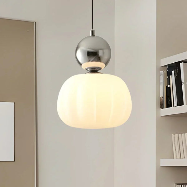 Elegante Art Deco Hanglamp – Crème Kap, Verstelbare Plafondlamp