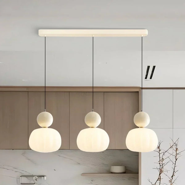 Elegante Art Deco Hanglamp – Crème Kap, Verstelbare Plafondlamp