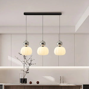 Elegante Art Deco Hanglamp – Crème Kap, Verstelbare Plafondlamp