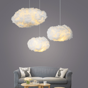 Pluizige Wolk LED Hanglamp – Gezellig Sfeerverlichting voor Slaapkamer & Kinderkamer