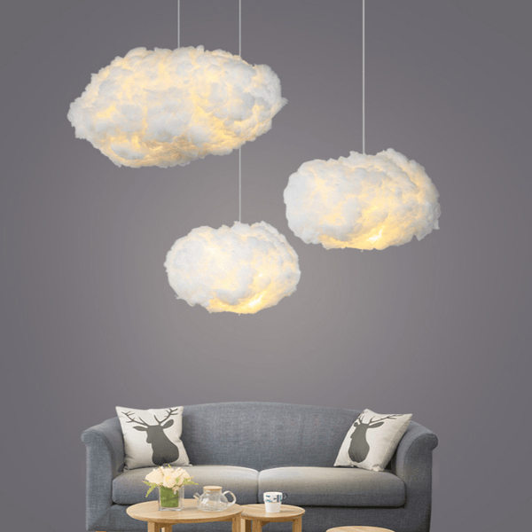 Pluizige Wolk LED Hanglamp – Gezellig Sfeerverlichting voor Slaapkamer & Kinderkamer