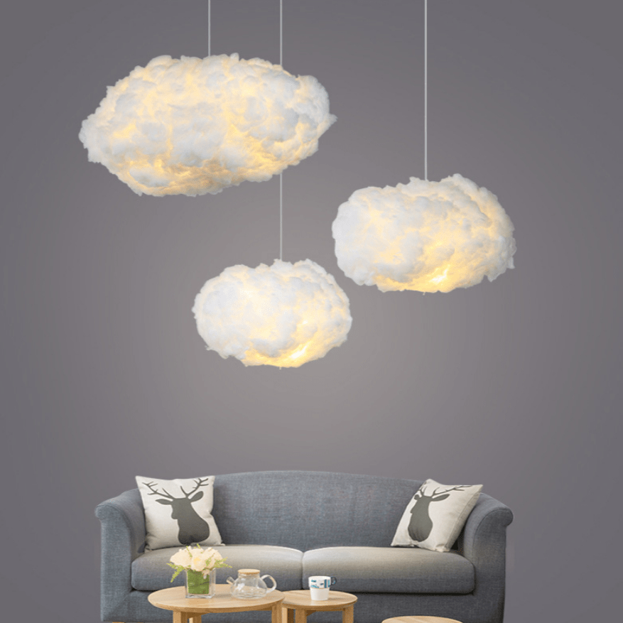 Fluffy Cloud LED Hanglamp Gezellig Sfeerverlichting voor Kinderkamers & Woonruimtes