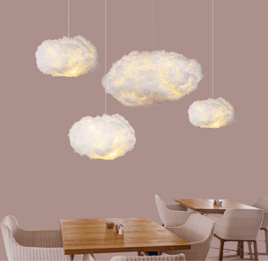 Pluizige Wolk LED Hanglamp – Gezellig Sfeerverlichting voor Slaapkamer & Kinderkamer