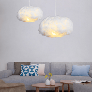 Pluizige Wolk LED Hanglamp – Gezellig Sfeerverlichting voor Slaapkamer & Kinderkamer