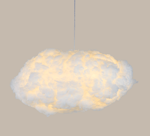 Pluizige Wolk LED Hanglamp – Gezellig Sfeerverlichting voor Slaapkamer & Kinderkamer