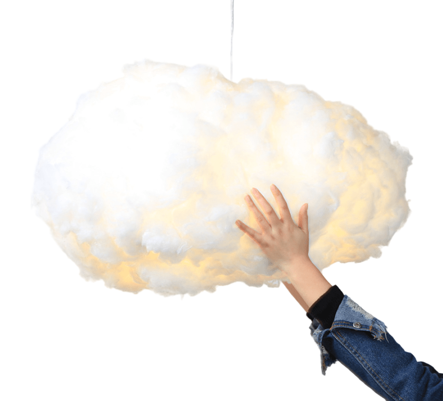 Pluizige Wolk LED Hanglamp – Gezellig Sfeerverlichting voor Slaapkamer & Kinderkamer