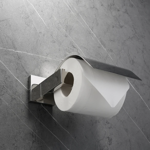 Hardware Badserie Overdekte WC-rolhouder in Polished Chrome – Modern RVS 304 mm design