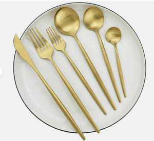 Luxe Roestvrijstalen Bestekset – Goudkleurig Design | 24-delig / 48-delig