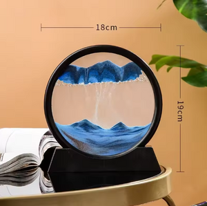 3D Zandloper  Betoverend Bewegend Zandkunstwerk voor Huis & Kantoor