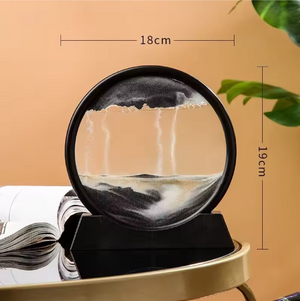 3D Zandloper  Betoverend Bewegend Zandkunstwerk voor Huis & Kantoor