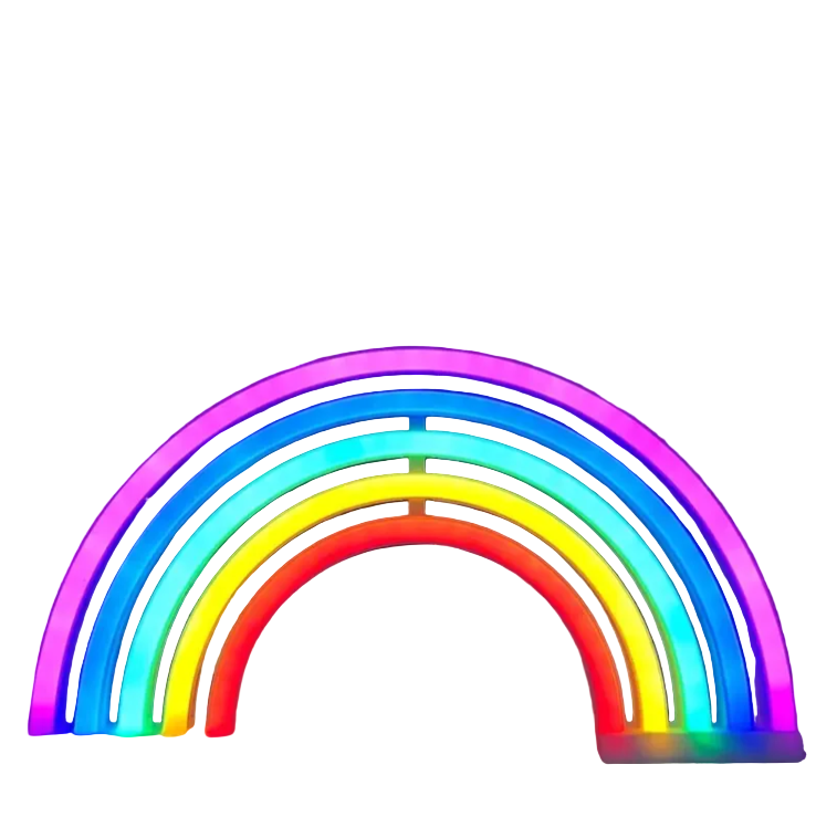 Rainbow Mood LED-bureaulamp – Kleurrijke sfeerverlichting voor thuis en kinderkamerdecoratie