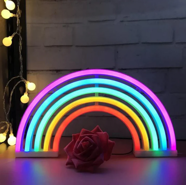Rainbow Mood LED-bureaulamp – Kleurrijke sfeerverlichting voor thuis en kinderkamerdecoratie