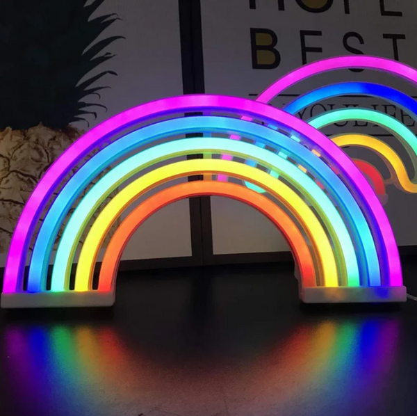 Rainbow Mood LED-bureaulamp – Kleurrijke sfeerverlichting voor thuis en kinderkamerdecoratie