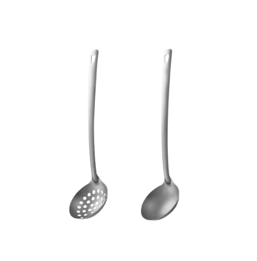 Titanium Soeplepels Set – Duurzaam, Lichtgewicht & Stijlvol Bestek