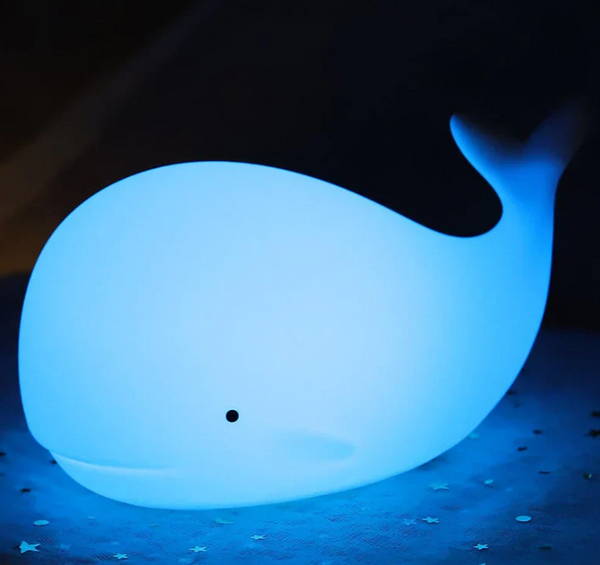 Betoverende Walvis-Inspiratie Kleurveranderende Tafellamp – Zacht Nachtlampje voor Kinderen & Huis