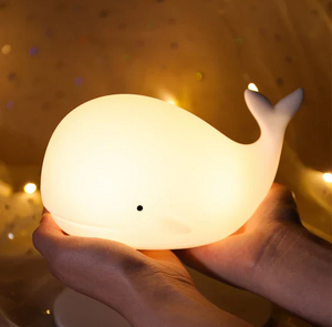 Betoverende Walvis-Inspiratie Kleurveranderende Tafellamp – Zacht Nachtlampje voor Kinderen & Huis