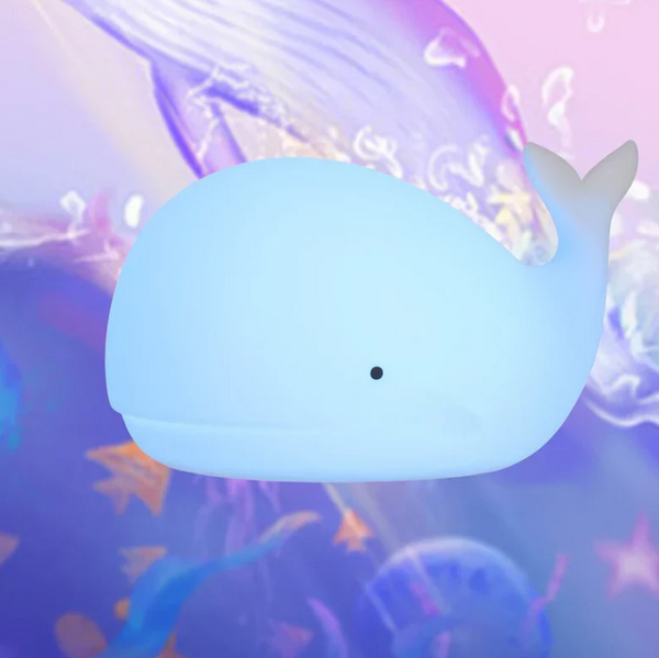 Betoverende Walvis-Inspiratie Kleurveranderende Tafellamp – Zacht Nachtlampje voor Kinderen & Huis