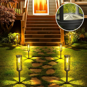 Waterdichte Zonne-energie Tuinlantaarns voor Buiten, Pad & Terrasverlichting