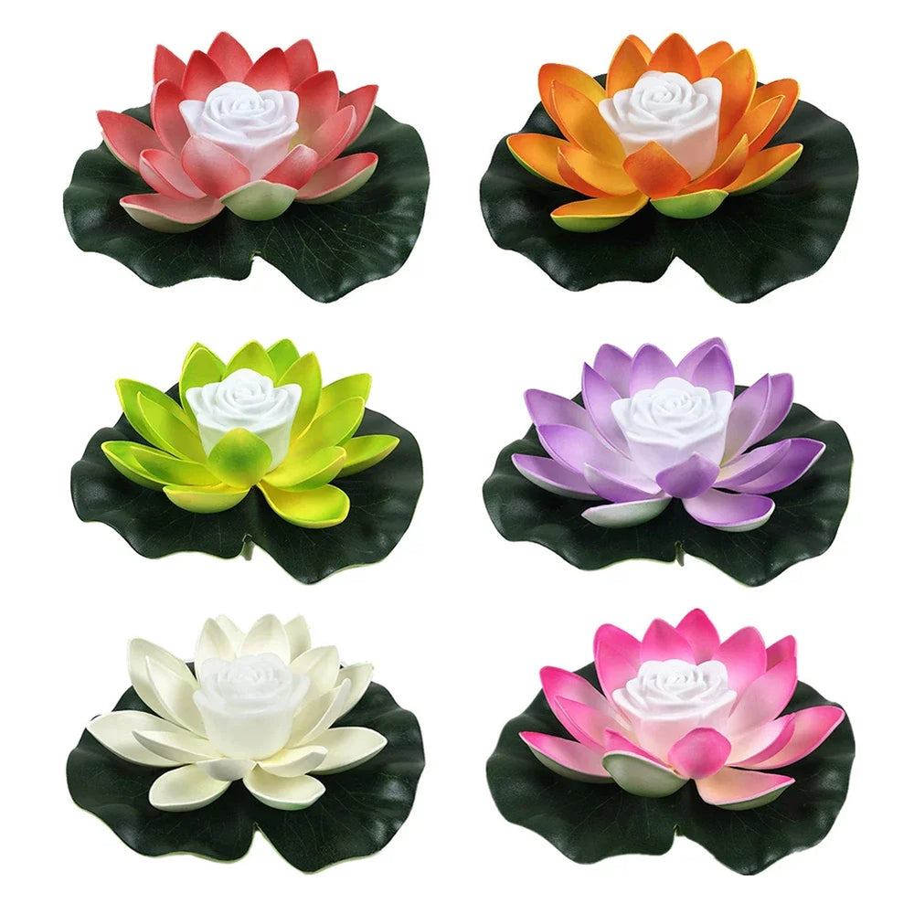 Drijvende Lotus LED Vijver- & Zwembadlamp – Waterdichte Decoratieve Tuinverlichting