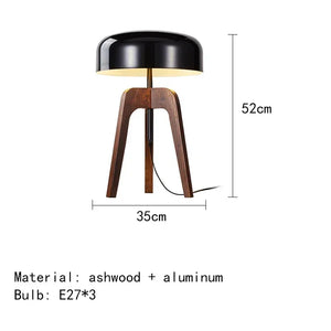 Staande Lamp Armoniele – Moderne Vloerlamp van Hout en Chroom met LED voor Woonkamer