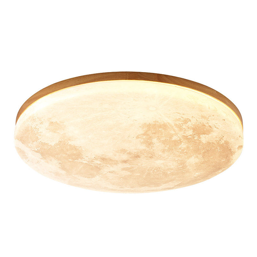 Moderne Plafondlamp in Maanstijl – Minimalistisch Rond Ontwerp