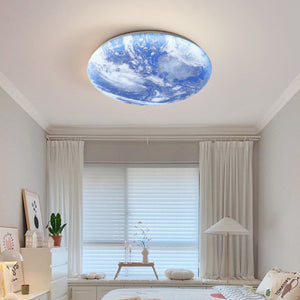 Moderne Maan-Inspiratie Plafondlamp – Elegante Sfeerverlichting voor Huis