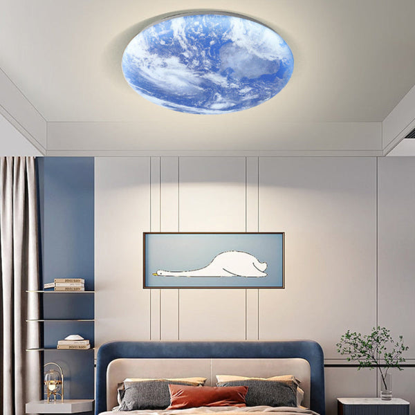 Moderne Maan-Inspiratie Plafondlamp – Elegante Sfeerverlichting voor Huis