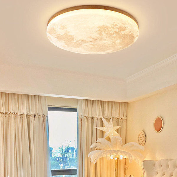 Moderne Maan-Inspiratie Plafondlamp – Elegante Sfeerverlichting voor Huis