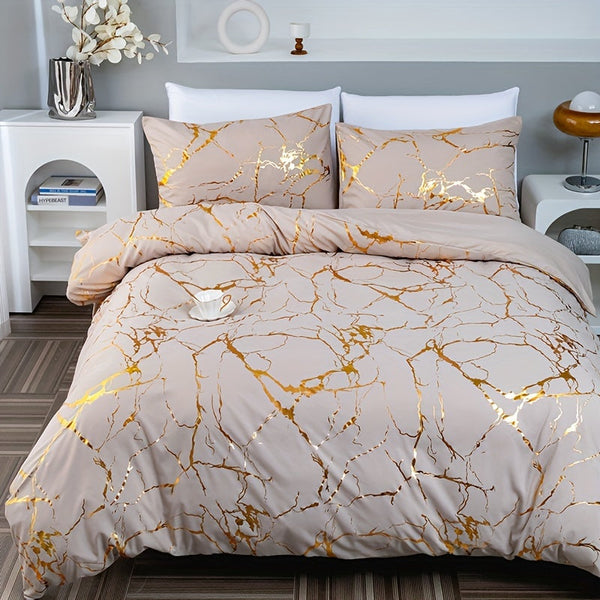 Dekbedovertrek met Marmer Design Luxe Beddengoed voor een Stijlvolle Slaapkamer