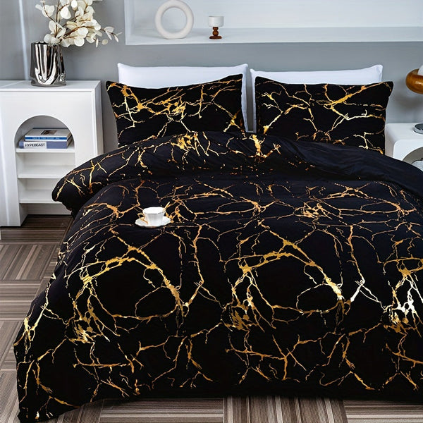 Dekbedovertrek met Marmer Design Luxe Beddengoed voor een Stijlvolle Slaapkamer
