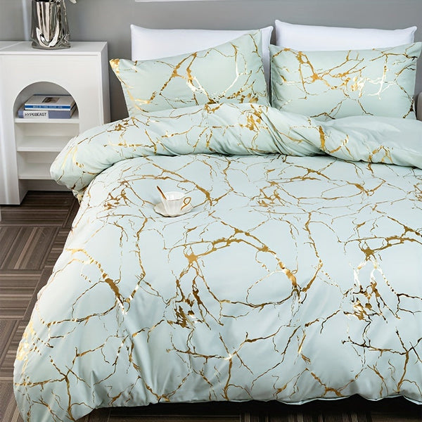 Dekbedovertrek met Marmer Design Luxe Beddengoed voor een Stijlvolle Slaapkamer