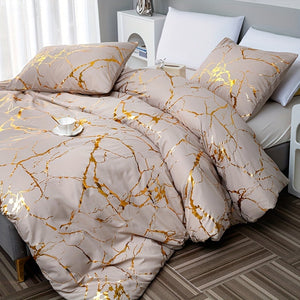 Dekbedovertrek met Marmer Design Luxe Beddengoed voor een Stijlvolle Slaapkamer