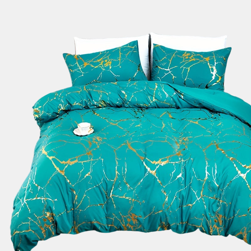 Dekbedovertrek met Marmer Design Luxe Beddengoed voor een Stijlvolle Slaapkamer