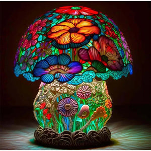 Kleurrijke Paddenstoeltafellamp – LED USB Licht voor Woondecoratie