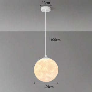 Moderne LED Hanglamp Moonéclat – Witte Design Hanglamp van Metaal voor Woonkamer & Slaapkamer