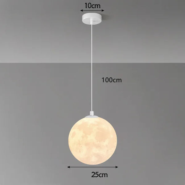 Moderne LED Hanglamp Moonéclat – Witte Design Hanglamp van Metaal voor Woonkamer & Slaapkamer