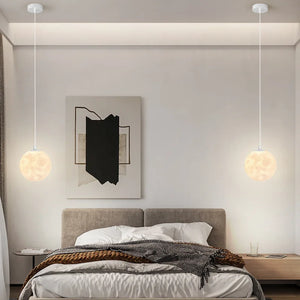 Moderne LED Hanglamp Moonéclat – Witte Design Hanglamp van Metaal voor Woonkamer & Slaapkamer