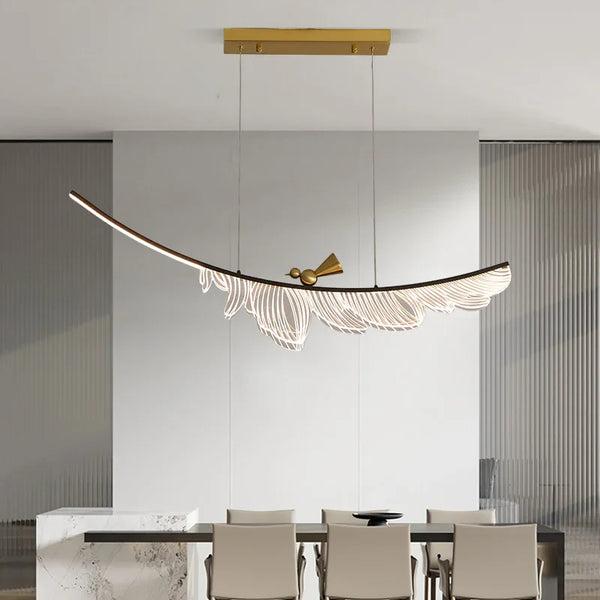 Arionel Moderne Metalen Hanglamp – Witte LED Designlamp voor Eetkamer & Woonkamer