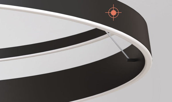Nordic Spiraal Kroonluchter – Moderne LED Hanglamp met Dimbare Verlichting
