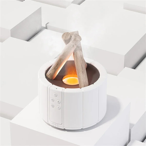 Flame Glow Tafellamp – Sfeervolle LED Vlam Effect Lamp met Luchtbevochtiger voor Gezellige Interieurs