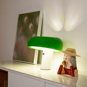 Marmeren Tafellamp met Elegante Stenen Voet – Moderne Woonkamer & Slaapkamer Verlichting