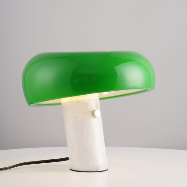 Marmeren Tafellamp met Elegante Stenen Voet – Moderne Woonkamer & Slaapkamer Verlichting