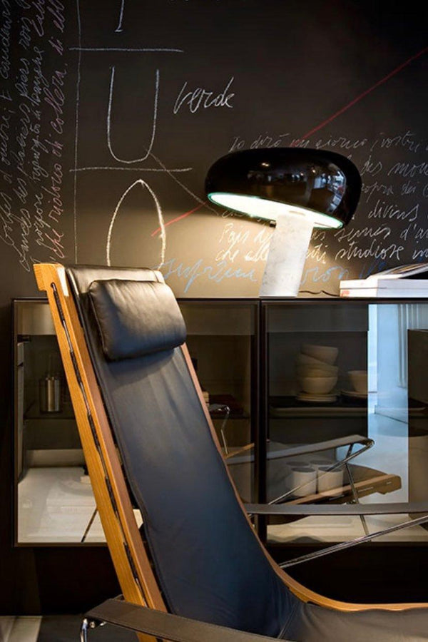 Marmeren Tafellamp met Elegante Stenen Voet – Moderne Woonkamer & Slaapkamer Verlichting