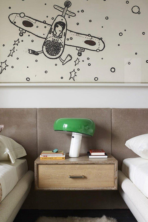 Marmeren Tafellamp met Elegante Stenen Voet – Moderne Woonkamer & Slaapkamer Verlichting