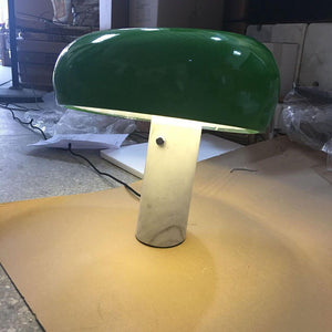 Marmeren Tafellamp met Elegante Stenen Voet – Moderne Woonkamer & Slaapkamer Verlichting