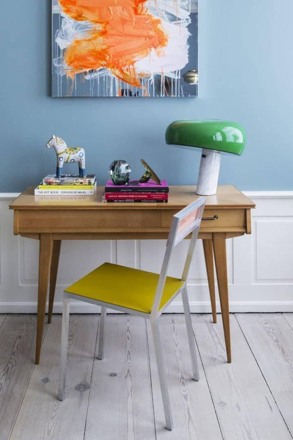 Marmeren Tafellamp met Elegante Stenen Voet – Moderne Woonkamer & Slaapkamer Verlichting