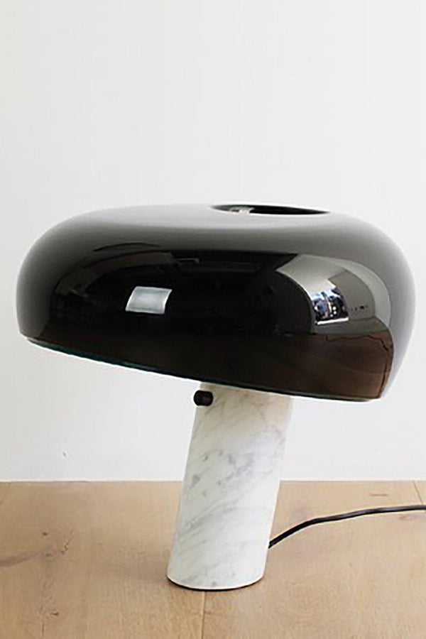 Marmeren Tafellamp met Elegante Stenen Voet – Moderne Woonkamer & Slaapkamer Verlichting