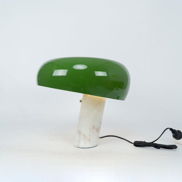 Marmeren Tafellamp met Elegante Stenen Voet – Moderne Woonkamer & Slaapkamer Verlichting